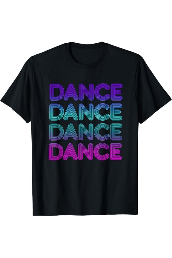 Retro Dance for Dancers I Love Dancing Teens Kids T-ShirtMen's and women's pure cotton short-sleeved shirts