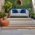 Retro Dark Grey Stripes Indoor Outdoor Rugs 5x8 Ft, Peeling Paint ...
