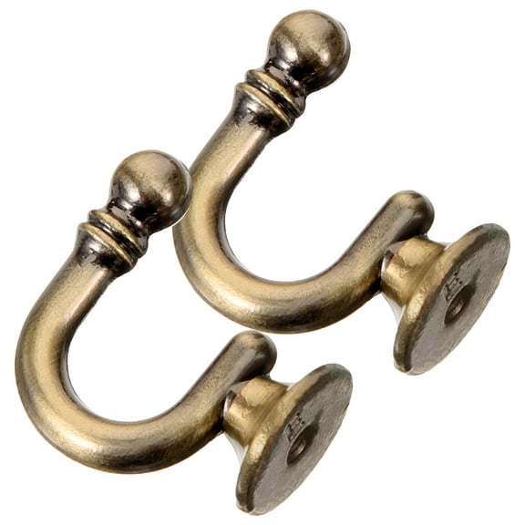 Retro Style Alloy Curtain Tieback Hook for Drapery, Scarf Hanger Wall Decor, Home Decoration Accessory