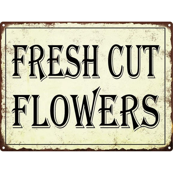 Retro Decor Tin Signs,Floral - product Advertisement Sign,for garage,bar,restaurant,living room,bedroom,kitchen,cafe,bar,812inch