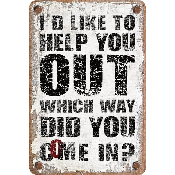Retro Decor Tin Signs,Help - offering Humorous Sign,for garage,bar,restaurant,living room,bedroom,kitchen,cafe,bar,812inch