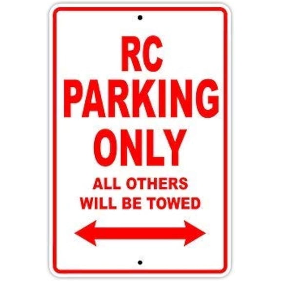 Retro Decor Tin Signs,RC Parking Restriction Sign,for garage,bar,restaurant,living room,bedroom,kitchen,cafe,bar,812inch