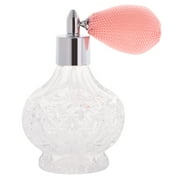 Retro Decorative Glass Perfume Bottle Spray Scent Pump Refillable Gift 100ml Pink