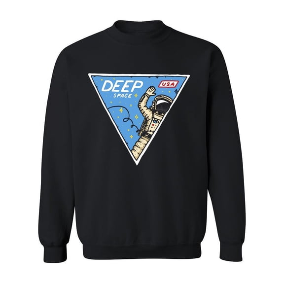 Retro Deep Space Design Sweatshirt Men -Image by Shutterstock, Male 3X-Large