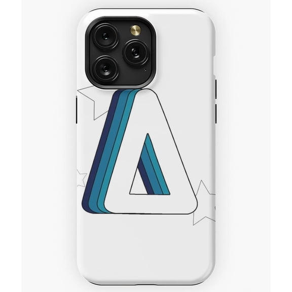 Retro Delta Blue Vintage Style Greek Letter A3866 Phone Case for iPhone 11 to 17 Pro Max