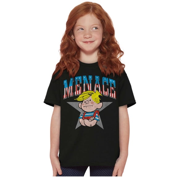 Retro Dennis The Menace American Star Crewneck T Shirts Boy Girl Teen Brisco Brands X