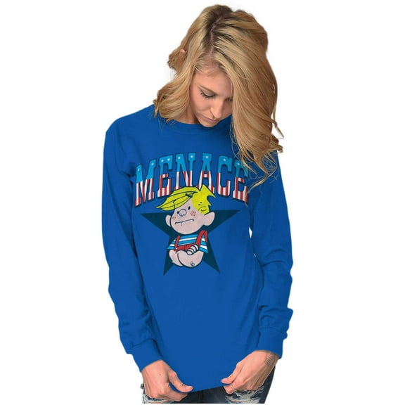 Retro Dennis The Menace American Star Long Sleeve TShirt Men Women Brisco Brands X
