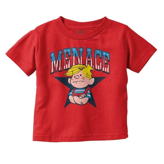 Retro Dennis The Menace American Star Toddler Boy Girl T Shirt Infant Toddler Brisco Brands 3T