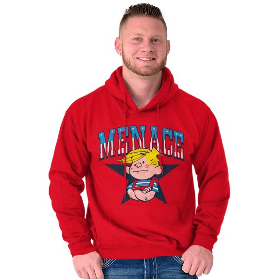 Retro Dennis The Menace American Star Unisex Plus Size Hoodie Brisco Brands 4X