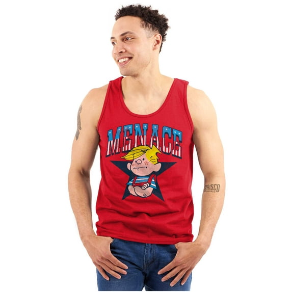Retro Dennis The Menace American Star Unisex Plus Size Tank Top Brisco Brands 2X