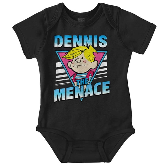 Retro Dennis The Menace Cartoon Romper Boys or Girls Infant Baby Brisco Brands 18M