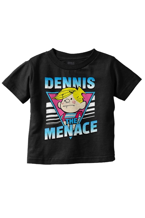 Retro Dennis The Menace Cartoon Toddler Boy Girl T Shirt Infant Toddler Brisco Brands 3T