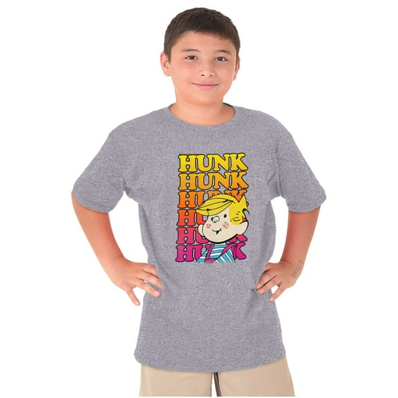 Retro Dennis The Menace Hunk Gradient Boys Kids T Shirt Tees Tops Teen Brisco Brands X