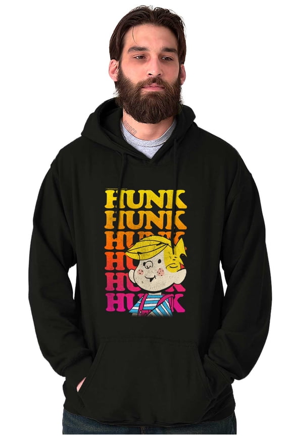 Retro Dennis The Menace Hunk Gradient Hoodie Hooded Sweatshirt Men Brisco Brands S