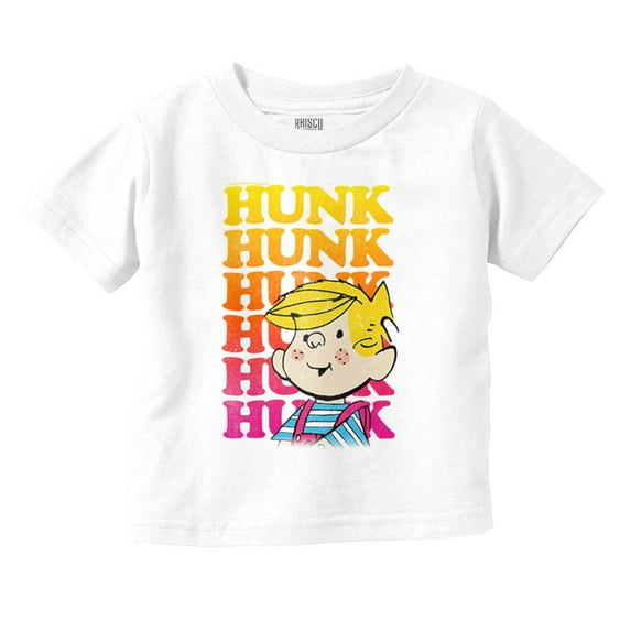 Retro Dennis The Menace Hunk Gradient Youth T Shirt Tee Boys Infant Toddler Brisco Brands 2T