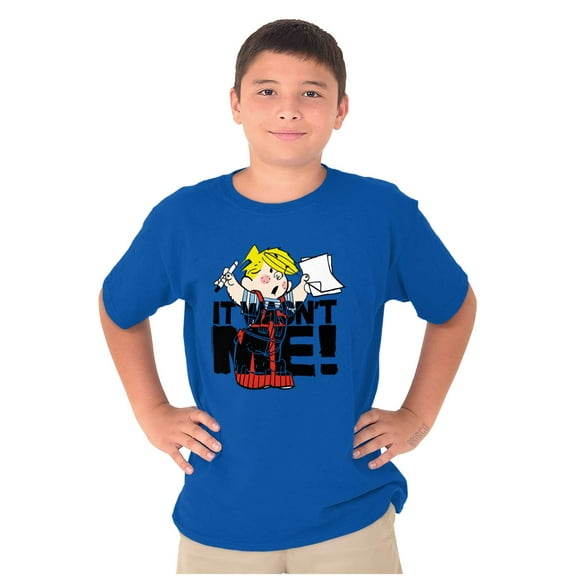 Retro Dennis The Menace It Wasnt Me Boys Kids T Shirt Tees Tops Teen Brisco Brands L