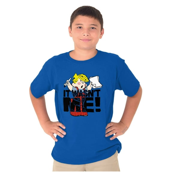 Retro Dennis The Menace It Wasnt Me Boys Kids T Shirt Tees Tops Teen Brisco Brands M