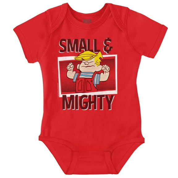 Retro Dennis The Menace Small Mighty Bodysuit Jumper Boys Infant Baby Brisco Brands 12M