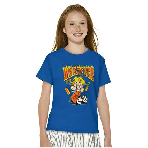 Retro Dennis The Menace Whatever Crewneck T Shirts Boy Girl Teen Brisco Brands S