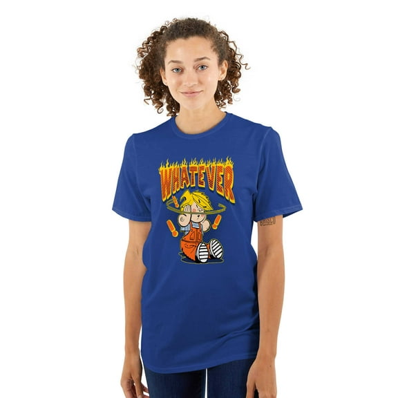 Retro Dennis The Menace Whatever Men's Graphic T Shirt Tees Brisco Brands X