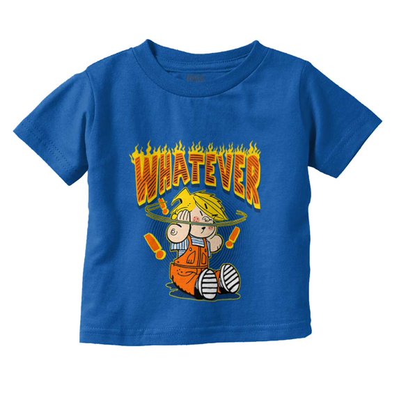 Retro Dennis The Menace Whatever Toddler Boy Girl T Shirt Infant Toddler Brisco Brands 18M