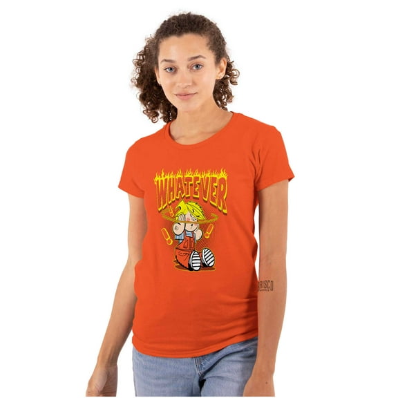 Retro Dennis The Menace Whatever Women's T Shirt Ladies Tee Brisco Brands S