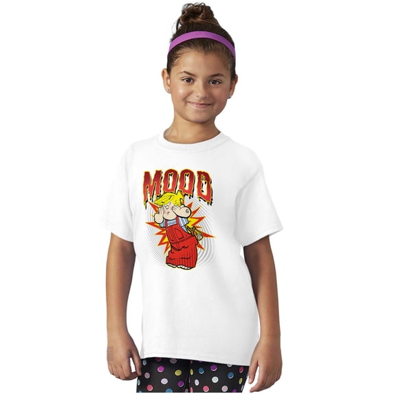 Retro Dennis the Menace Comic Mood Crewneck T Shirts Boy Girl Teen Brisco Brands M