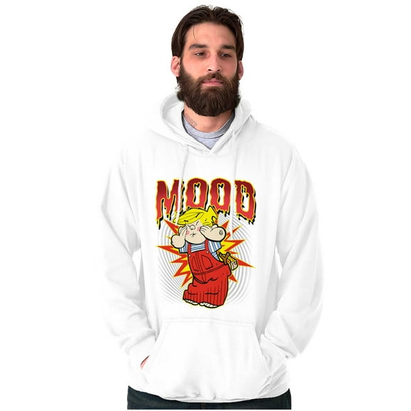 Retro Dennis the Menace Comic Mood Unisex Plus Size Hoodie Brisco Brands 3X