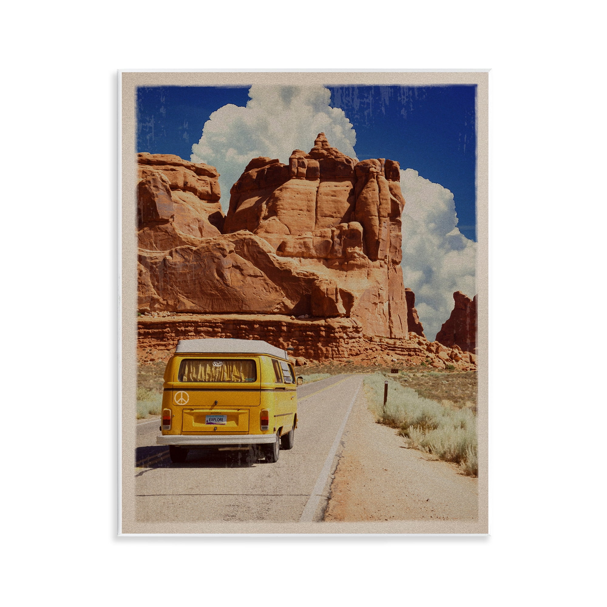 Retro Desert Adventure Wall Plaque Art, design by Old Red Truck