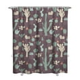 thumbnail image 1 of Retro Desert Succulent Shower Curtain 72x84 Inches, Boho Cactus and Succulents Design, Southwestern Style, Quick-Dry Polyester Fiber Bathroom Decor, 1 of 5