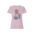 thumbnail image 1 of Retro Design Graphic Women's Light Pink T-Shirt, 1 of 3