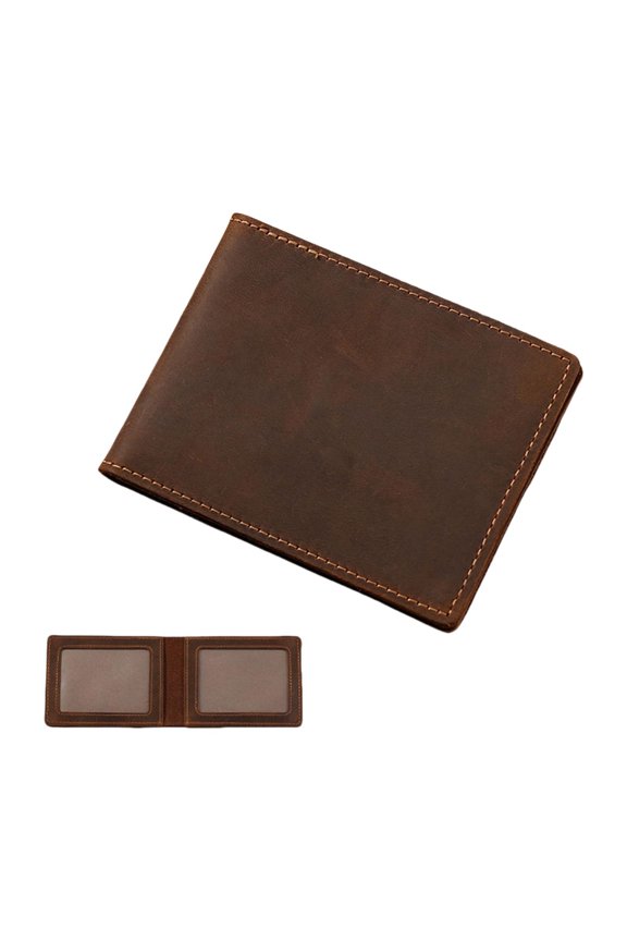 Retro Design PU Card Organizer Compact Business Document Holder For Daily Use