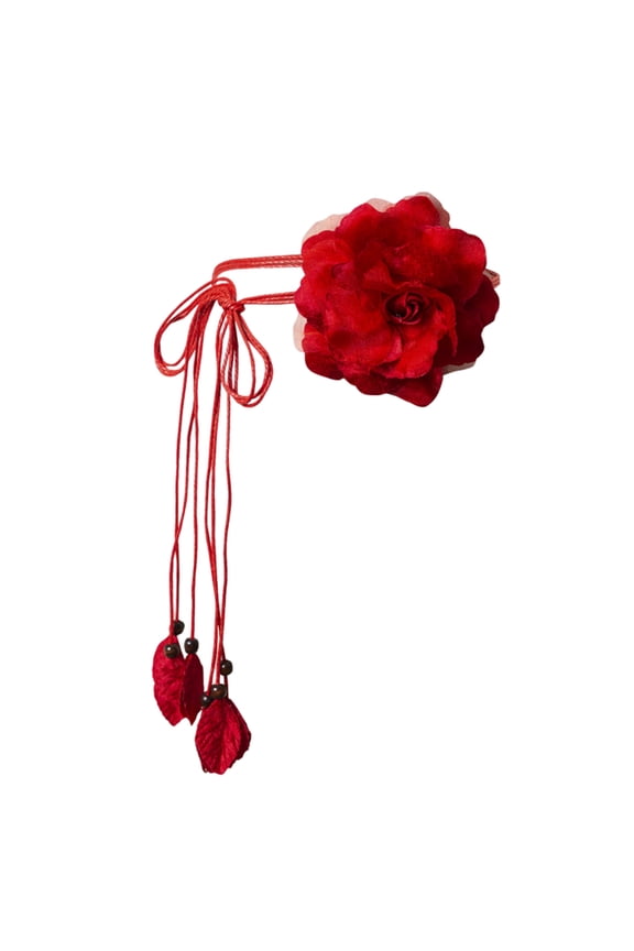 Retro Design Tie Rope Waist Chain Ethnic Flower Body Jewelry Perfect For Festivals And Daily Outfits