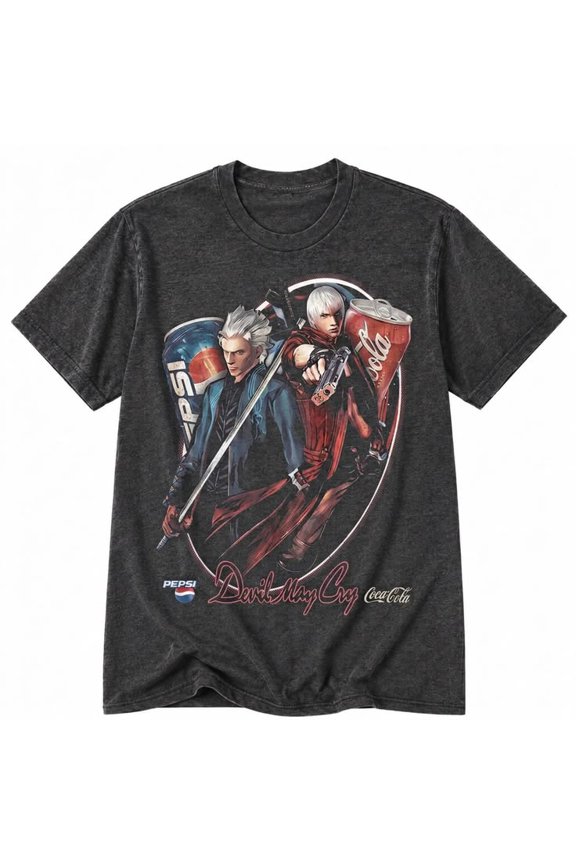 Retro Devil May Cry Game T-Shirt, Sizes S-5XL, Gildan 5000