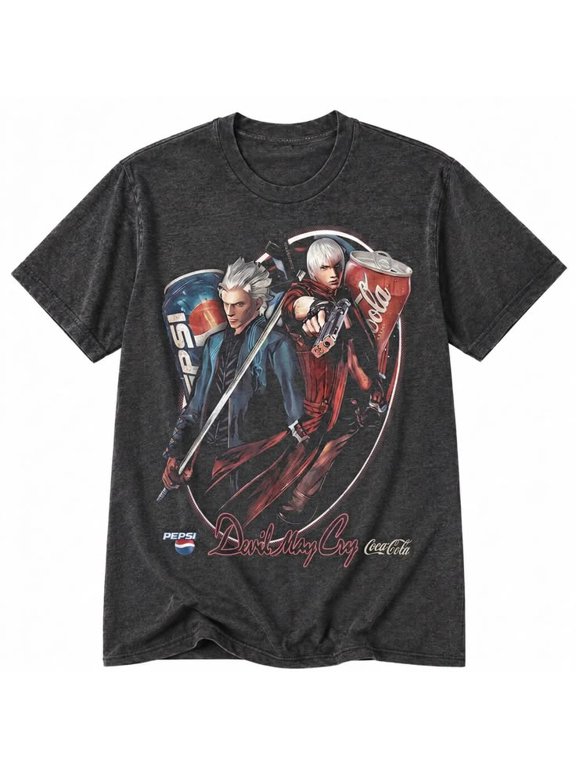 Retro Devil May Cry Game T-Shirt, Sizes S-5XL, Gildan 5000