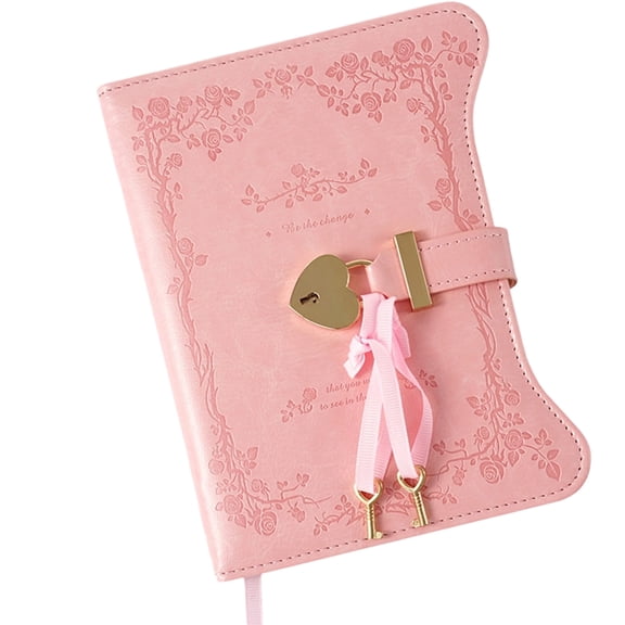 Retro Diary Notebook With Lock and Key For Students Offices Worker Writing Journaling PU Leather Journal 360 Pages Lined
