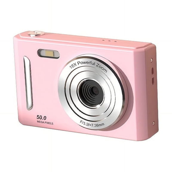 Retro Digital Camera with Dual HD Front & Rear Cameras, 32GB Card, USB/Battery Powered, Rechargeable, Durable ABS Travel Camera for Photo & Video
