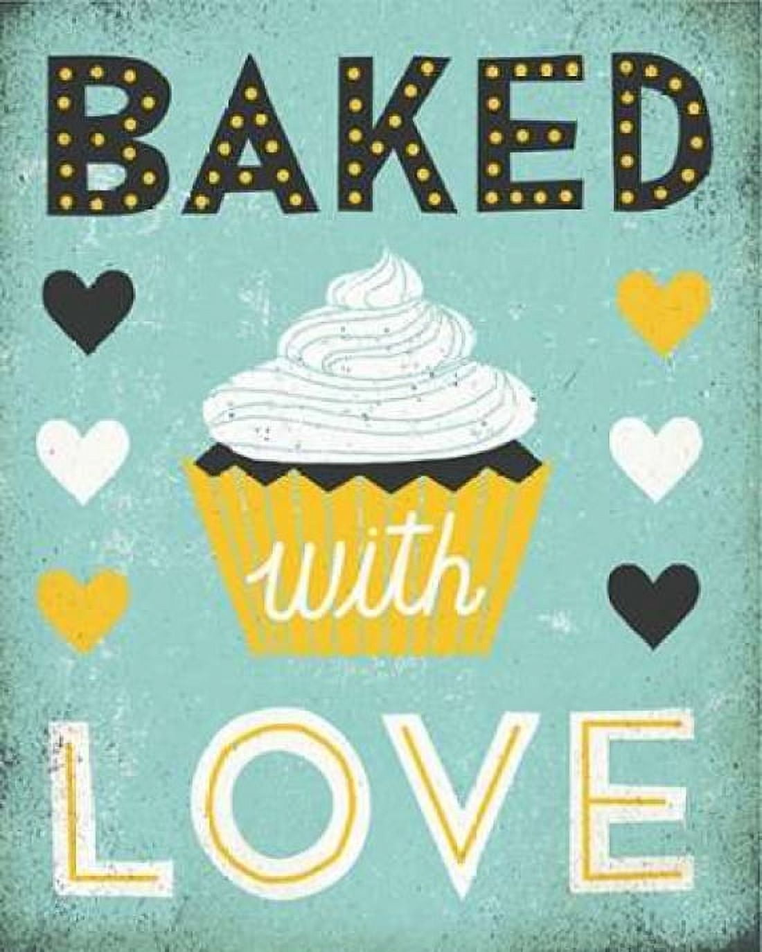 Retro Diner Baked with Love Canvas Art - Michael Mullan (24 x 30)
