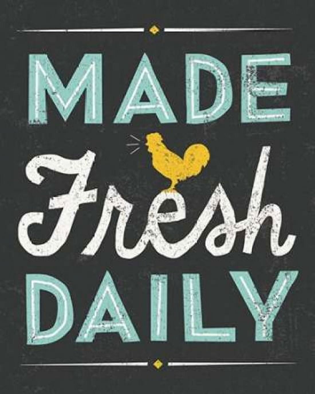 Retro Diner Made Fresh Daily Canvas Art - Michael Mullan (24 x 30)