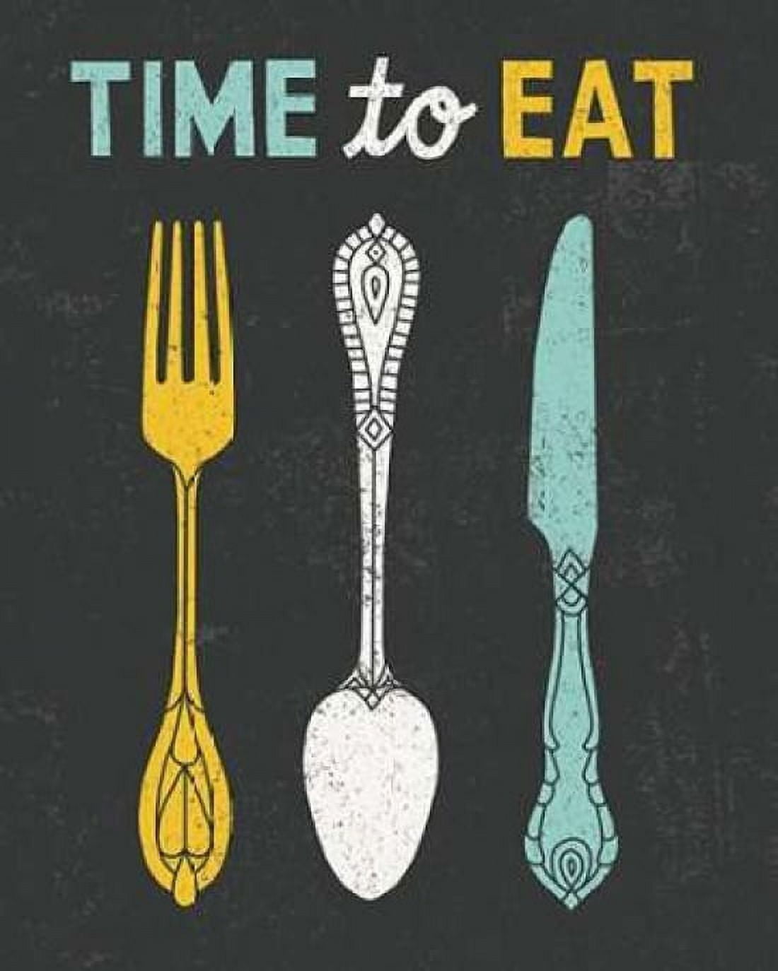 Retro Diner Time to Eat Canvas Art - Michael Mullan (24 x 30)
