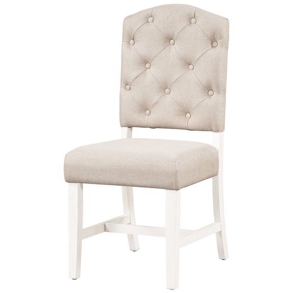 Retro Dining Chair Set with Upholstered Seats | Suitable for Family Gatherings in Dining Rooms | Top - Quality Fabric and Sturdy Rubber Wood Legs | Resolves Seating Capacity and Durability Concerns