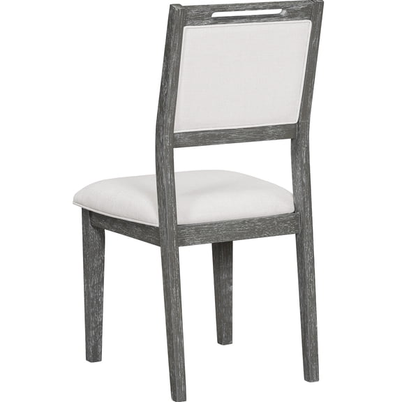 Retro Dining Set with Trapezoidal Table Base | Ideal for Formal and Casual Dining Spaces | Made of Solid Wood and MDF | Ensures Comfortable Seating and Long-Lasting Use