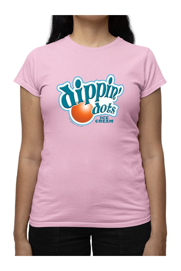 Retro Dippin' Dots Logo Graphic Women's T-shirt Tee - Ice Cream Lovers Graphic Women's T-shirt