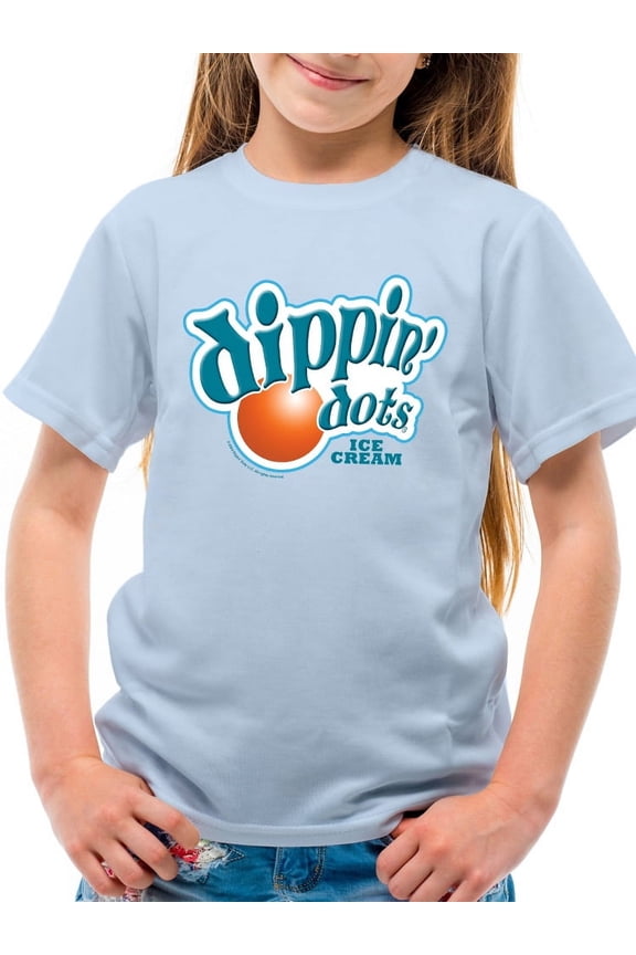 Retro Dippin' Dots Logo Graphic Youth's T-shirt Tee - Ice Cream Lovers Graphic Youth's T-shirt