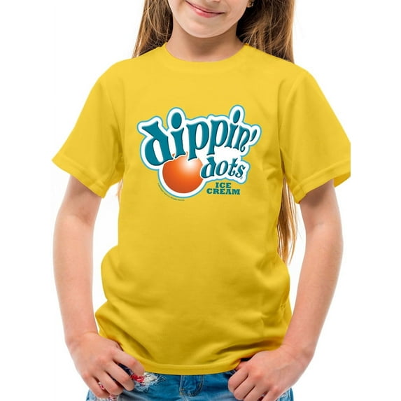Retro Dippin' Dots Logo Graphic Youth's T-shirt Tee - Ice Cream Lovers Graphic Youth's T-shirt