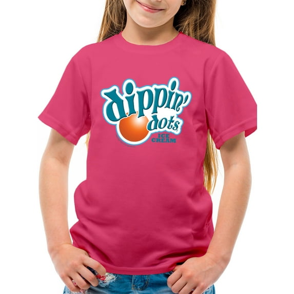 Retro Dippin' Dots Logo Graphic Youth's T-shirt Tee - Ice Cream Lovers Graphic Youth's T-shirt