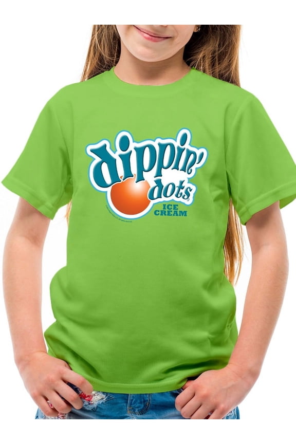 Retro Dippin' Dots Logo Graphic Youth's T-shirt Tee - Ice Cream Lovers Graphic Youth's T-shirt