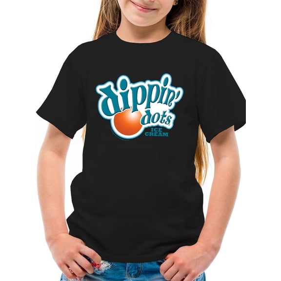 Retro Dippin' Dots Logo Graphic Youth's T-shirt Tee - Ice Cream Lovers Graphic Youth's T-shirt