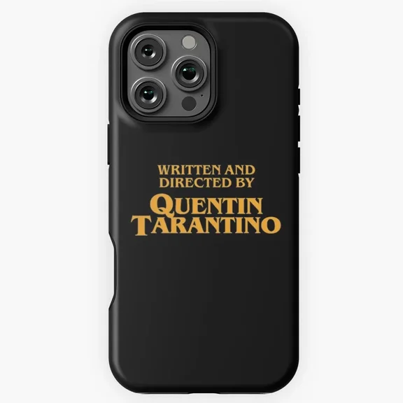 Retro Director Movie Typography Pattern Protective Case for iPhone 11 12 13 14 15 16 17 Pro Max