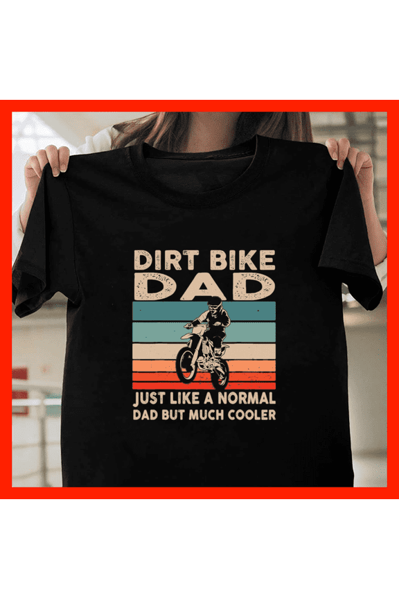 Retro Dirtbike Motocross Dirt Bike Dad Mx Vintage H7743, Comfortable Unisex Graphic Shirt - Up to 5XL Available